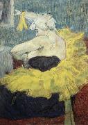 Henri  Toulouse-Lautrec The Clowness Cha-u-Kao USA oil painting artist